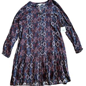 Beach Lunch Lounge Women’s Long Sleeve Mini Dress Size Large